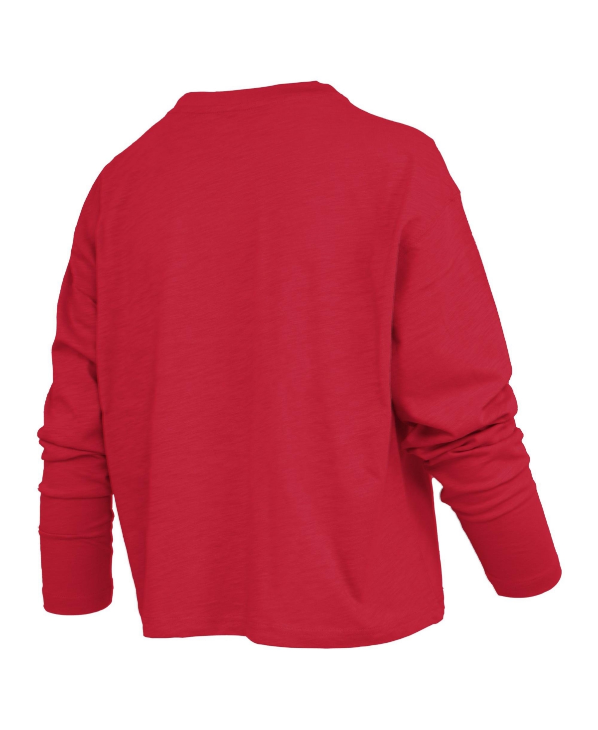 Pressbox Women's Ohio State Buckeyes Motley Crewneck Long-Sleeve T-Shirt