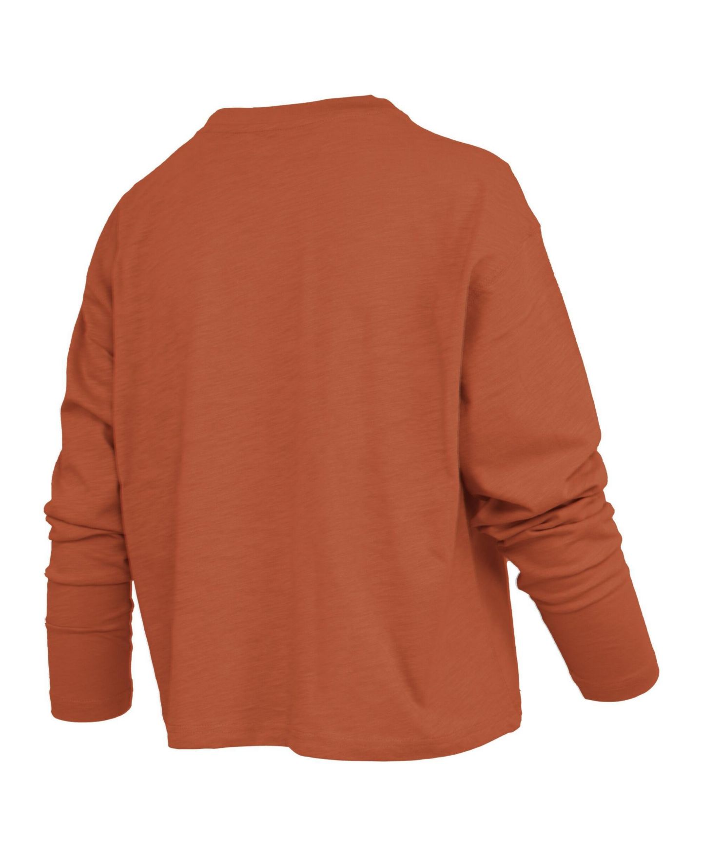 Женская футболка Pressbox Texas Longhorns Motley Boxy Burnout Waist-Length — фото 3