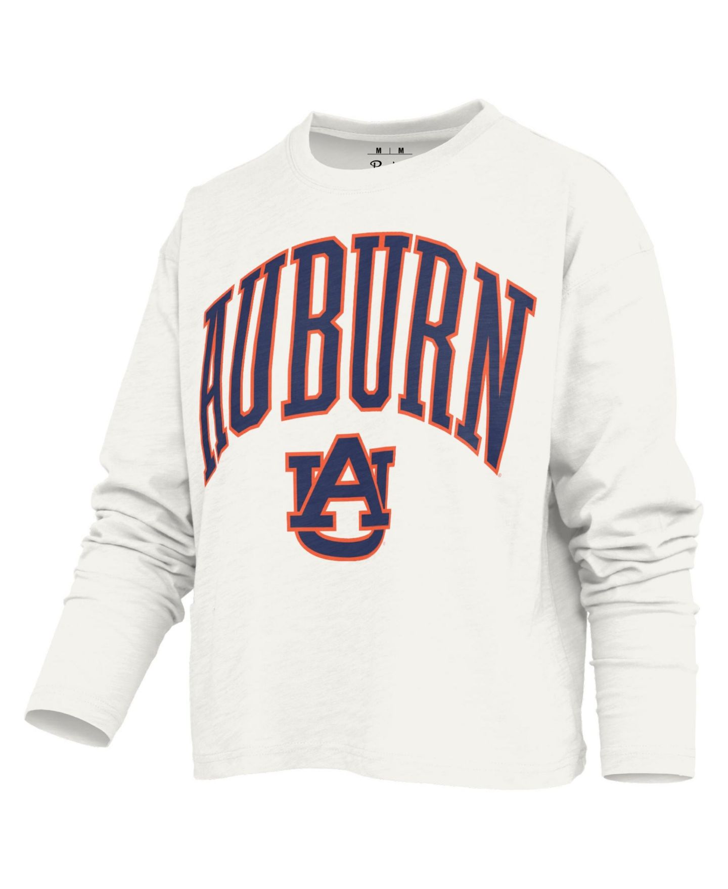 Женская футболка Pressbox Auburn Tigers Motley Boxy Crewneck Long-Sleeve — фото 2