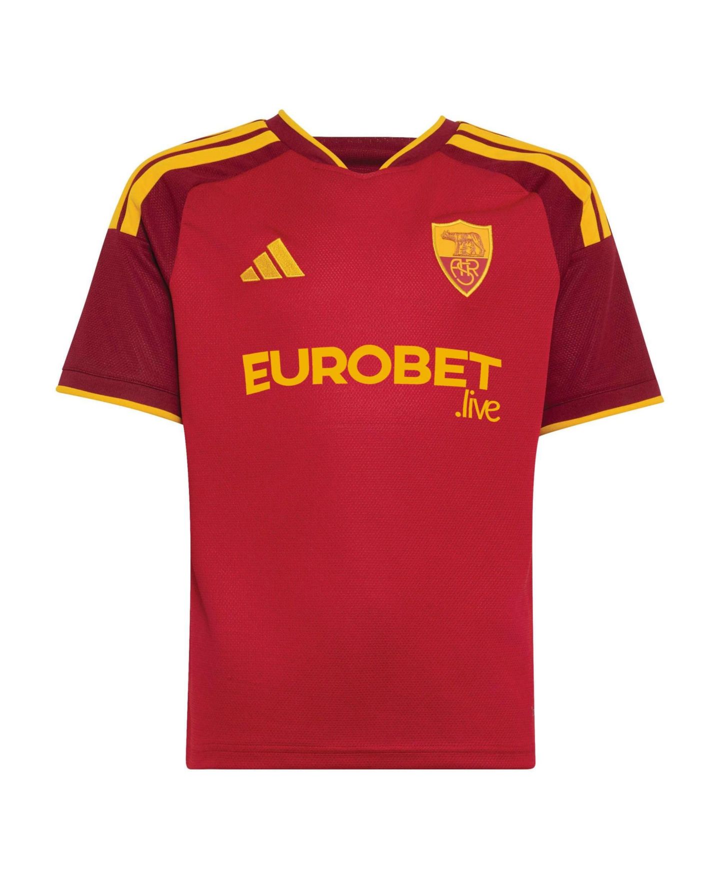 Детское джерси adidas AS Roma Jacquard 2026/27 Home Replica — фото 3