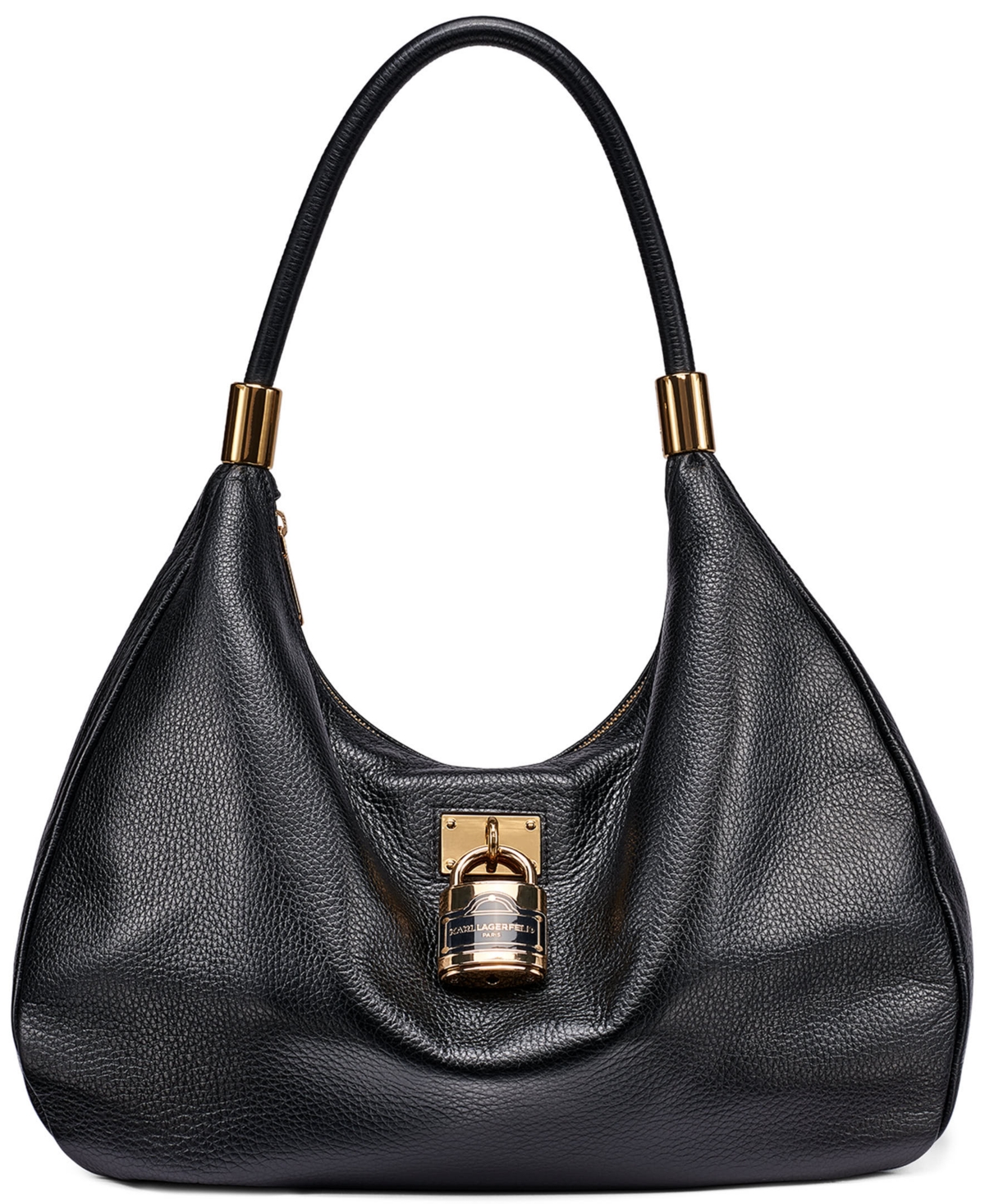 Karl Lagerfeld Paris Maelynn Large Leather Hobo Handbag