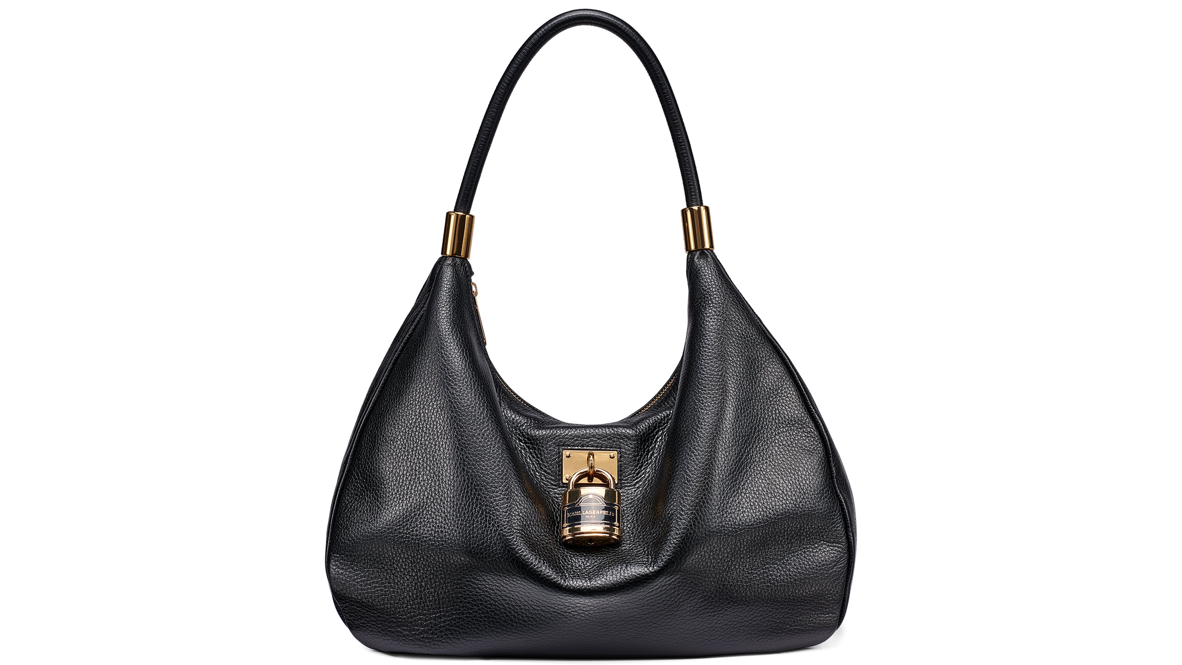 Karl Lagerfeld Paris Maelynn Large Leather Hobo Handbag