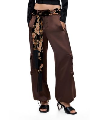 Women's Floral Fringe Scarf