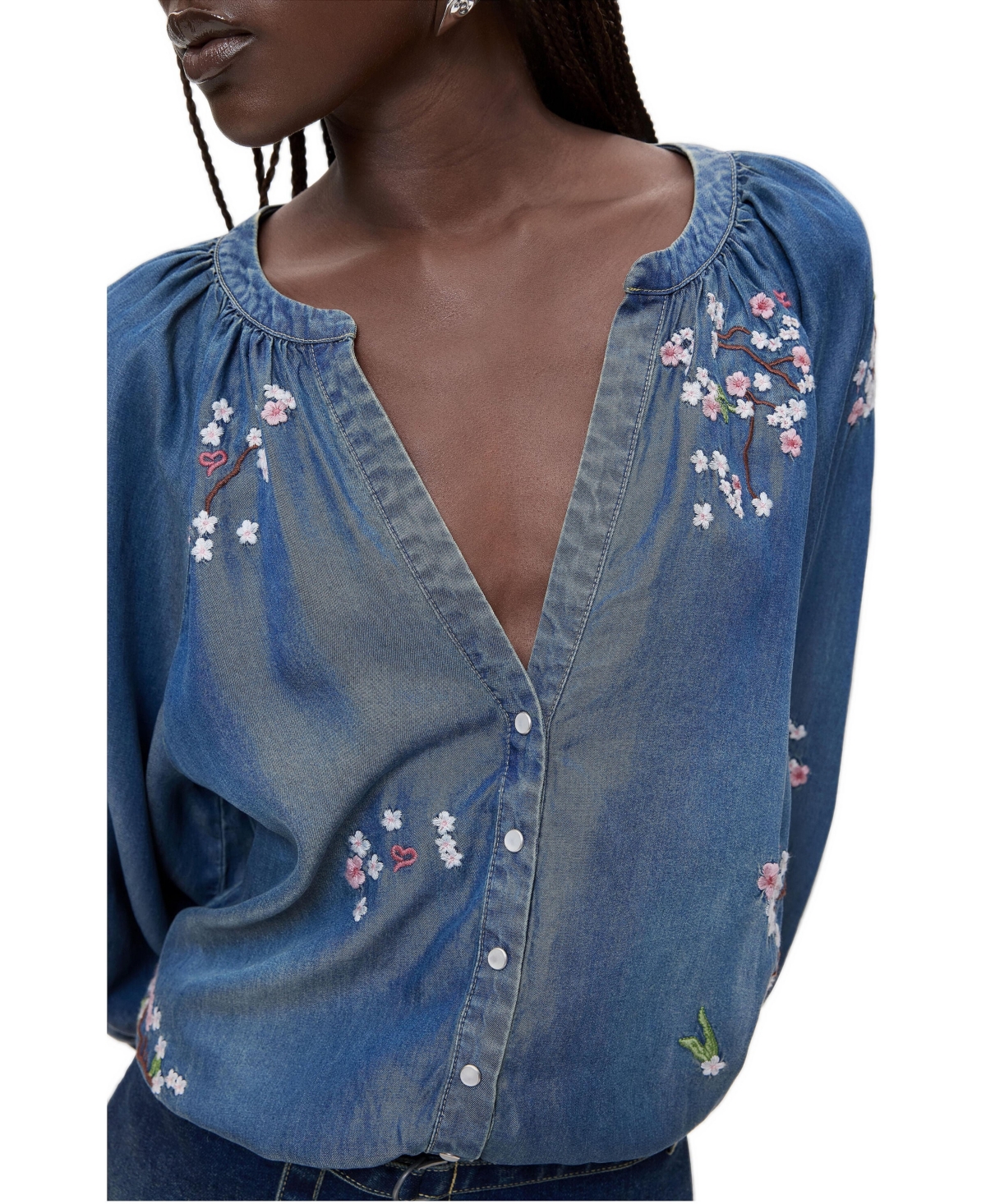 Desigual Women's Embroidered Short Dress