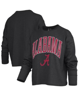 Women's Alabama Crimson Tide Motley Boxy Burnout Long-Sleeve T-Shirt