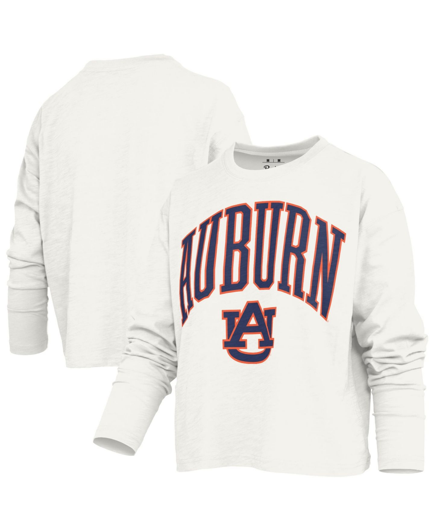 Женская футболка Pressbox Auburn Tigers Motley Boxy Crewneck Long-Sleeve — фото 1