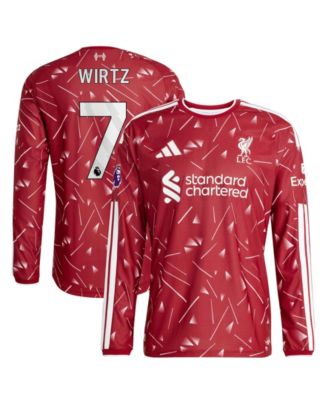 Men's Florian Wirtz Liverpool 2026/27 Home Authentic Long-Sleeve Slim-Fit Jersey