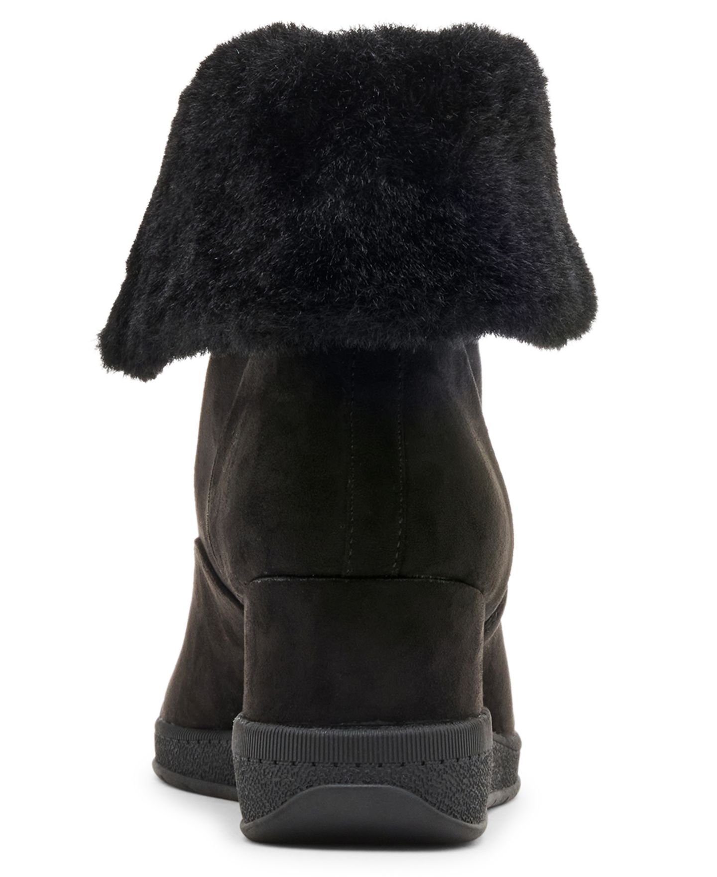 Женские ботинки Anne Klein Manor Front Zip Wedge Booties, цвет: Чёрный — фото 3