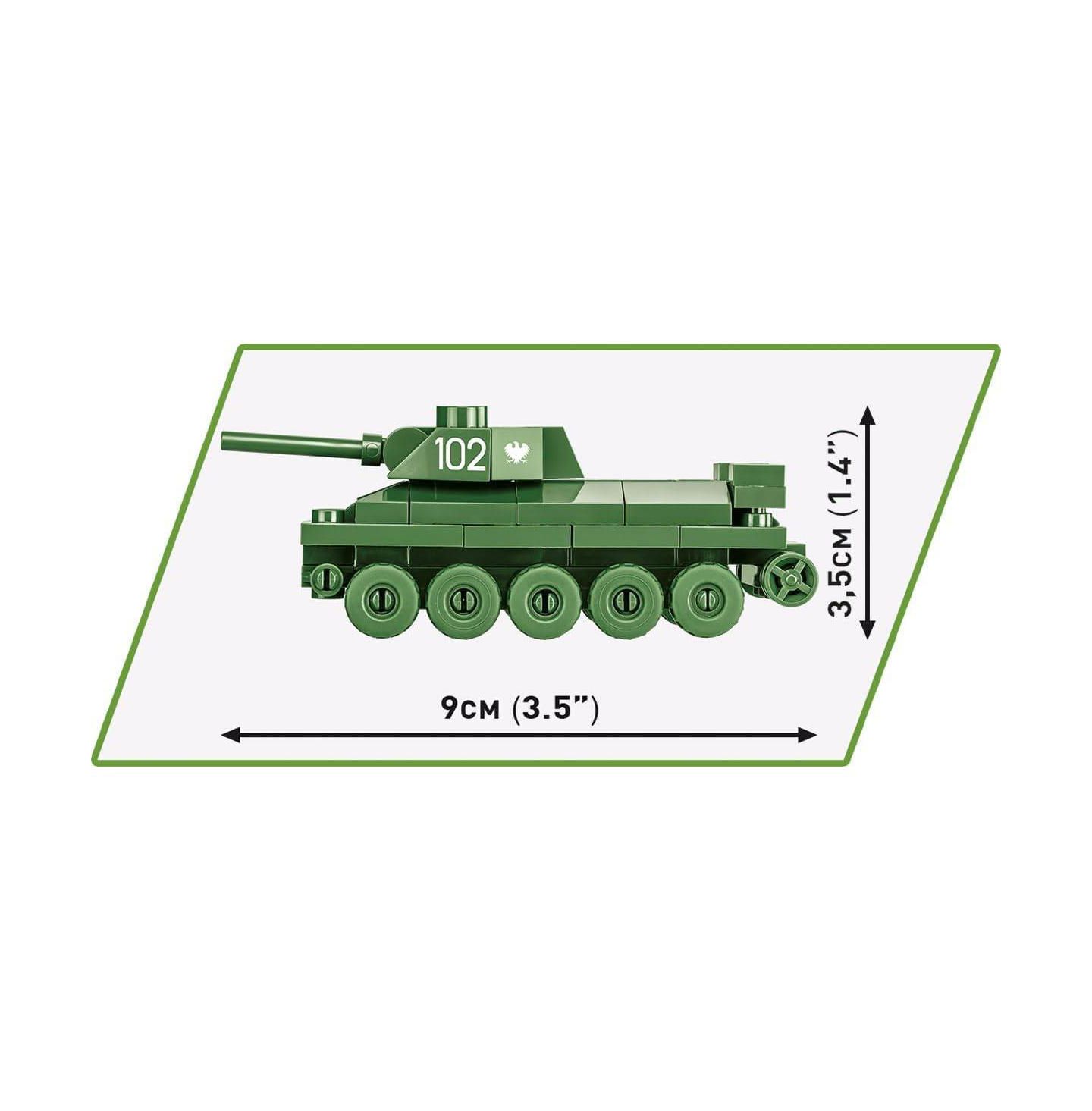 Детский конструктор COBI Wwii Historical Collection T-34/76 Tank 101-Piece Building Set, Ages 6+ — фото 4