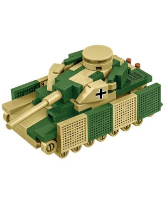 Historical Collection WWII Panzer IV Ausf. J Rotating-Turret 128-Piece Building Set, Ages 6+