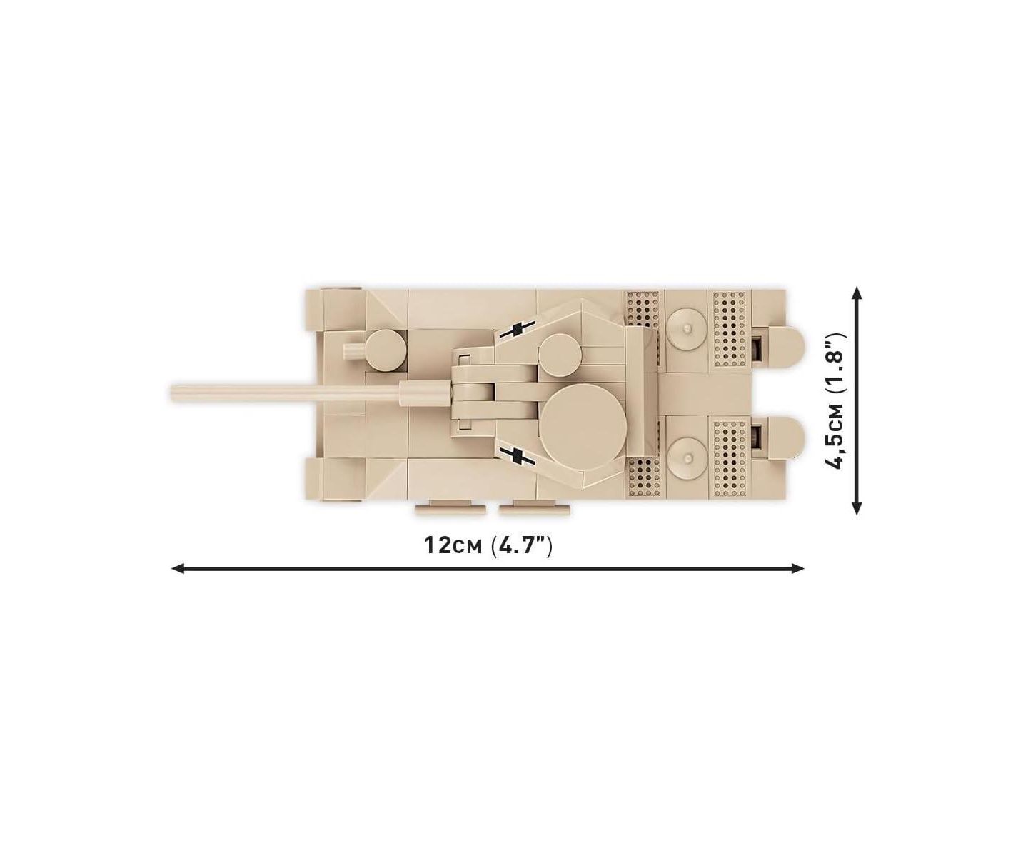 Детский конструктор COBI Wwii Panzer V Panther Tank Historical Collection 126-Piece Building Set, Ages 6+ — фото 4