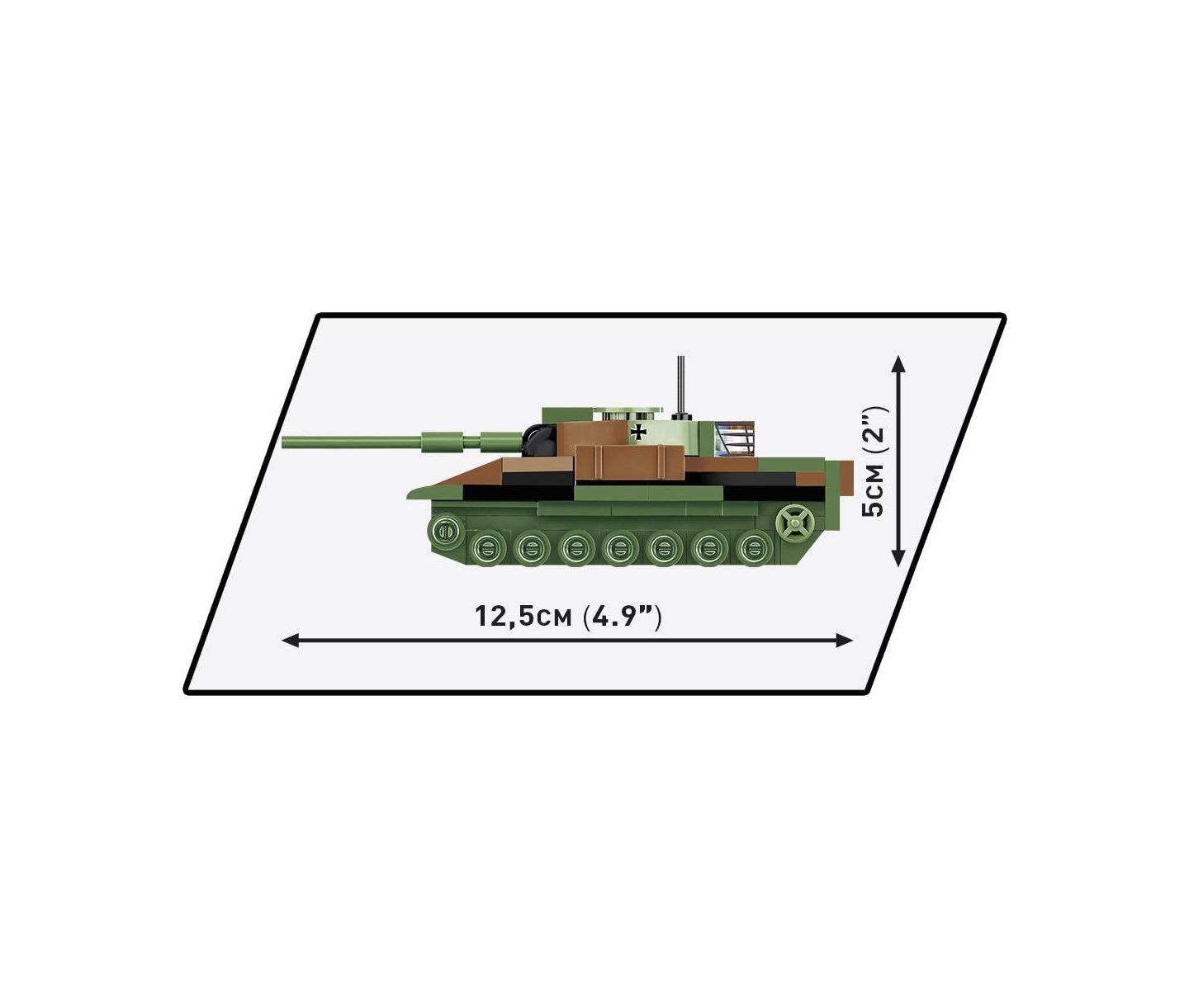 Детский конструктор COBI Armed Forces Leopard I Tank 147-Piece Building Set, Ages 6+ — фото 4