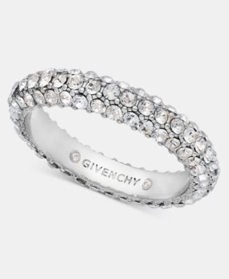 Metal-Tone Crystal Pave Ring