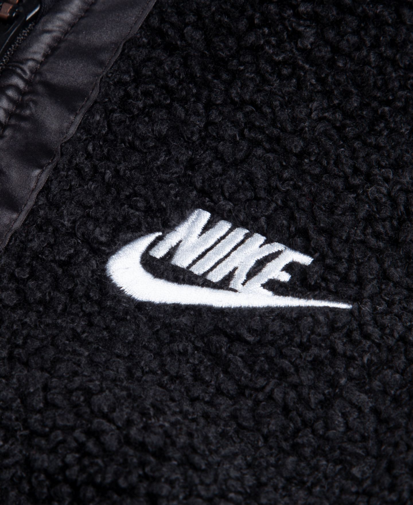 Детское худи Nike Lifestyle Essentials High-Pile Fleece Full-Zip, цвет: Чёрный — фото 3