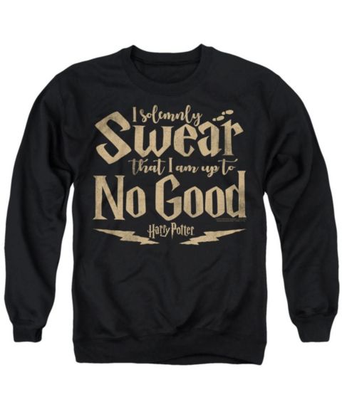 Мужская толстовка Harry Potter Up to No Good Graphic Crewneck, цвет: Чёрный