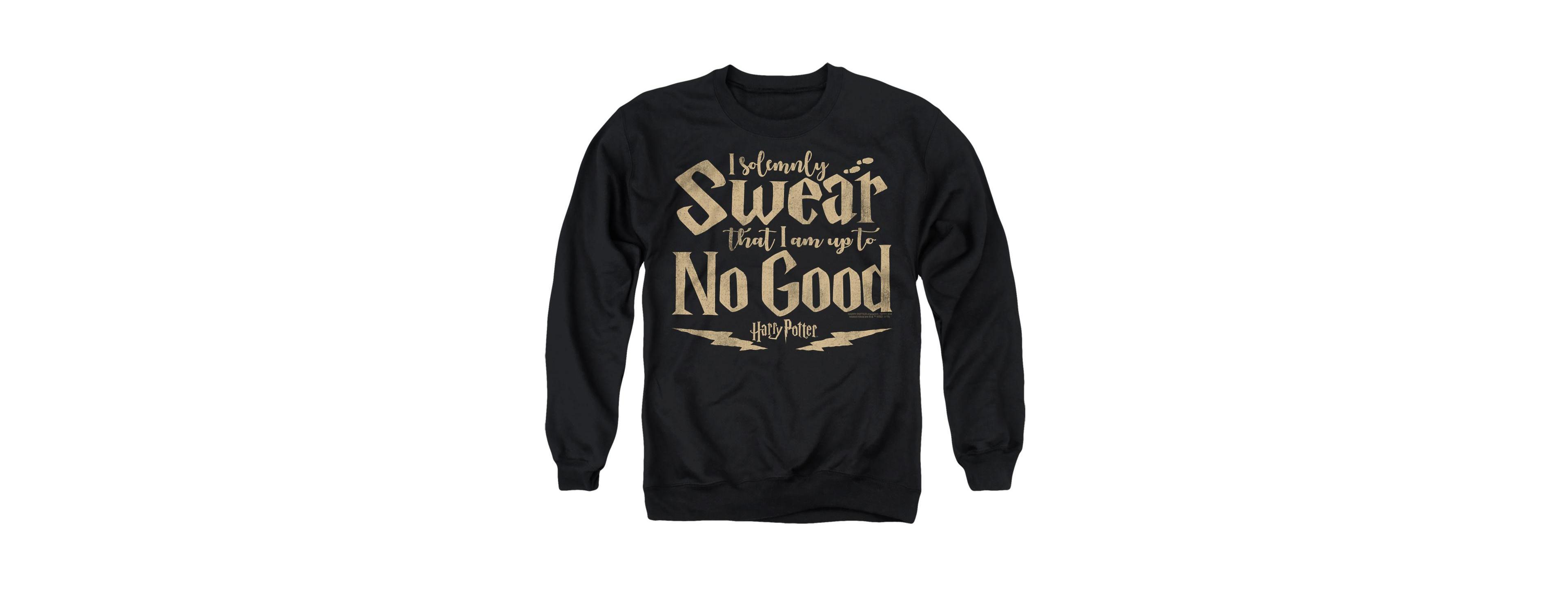 Harry Potter Men's Up to No Good Graphic Crewneck Sweatshirt