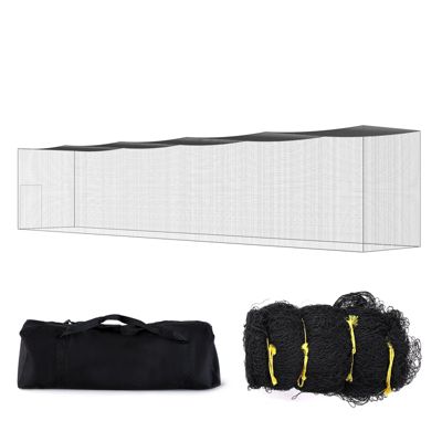 70 Foot Enclosed Baseball Batting Cage Net with Door and Carry Bag Net Only