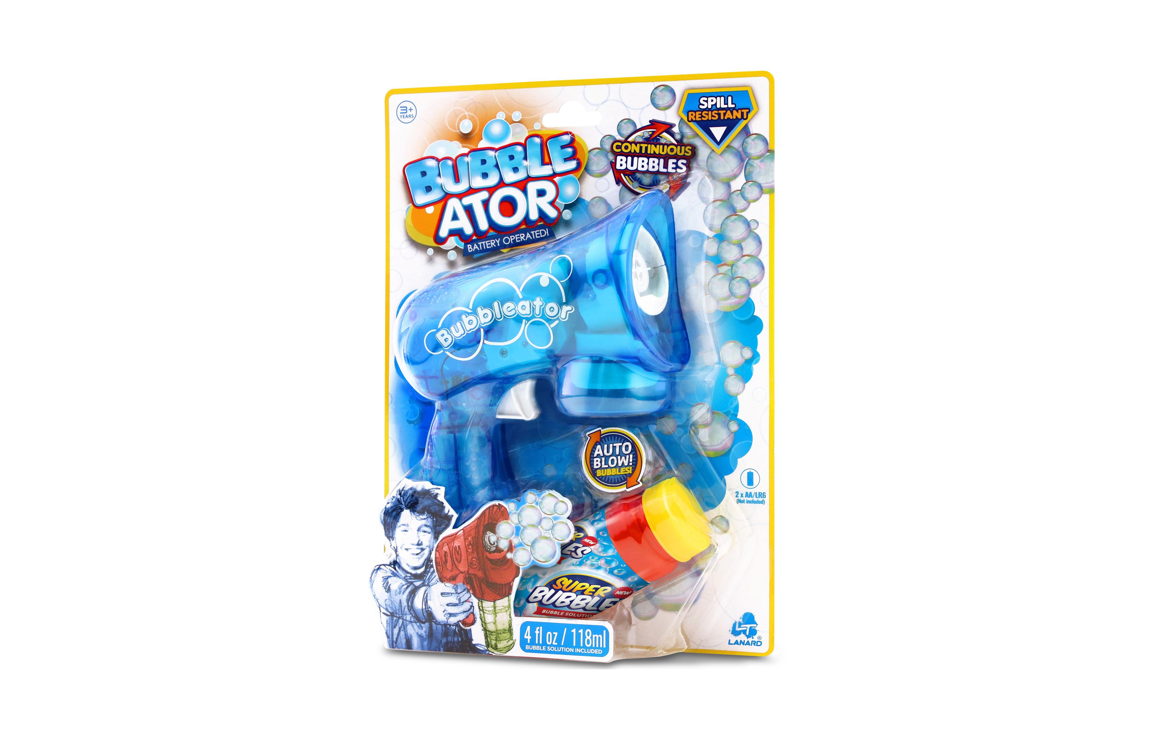 Lanard Bubble-ator Trigger-Activated Bubble Machine, 4 oz., Ages 3+