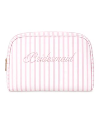 Bridesmaid Striped Cosmetic Bag