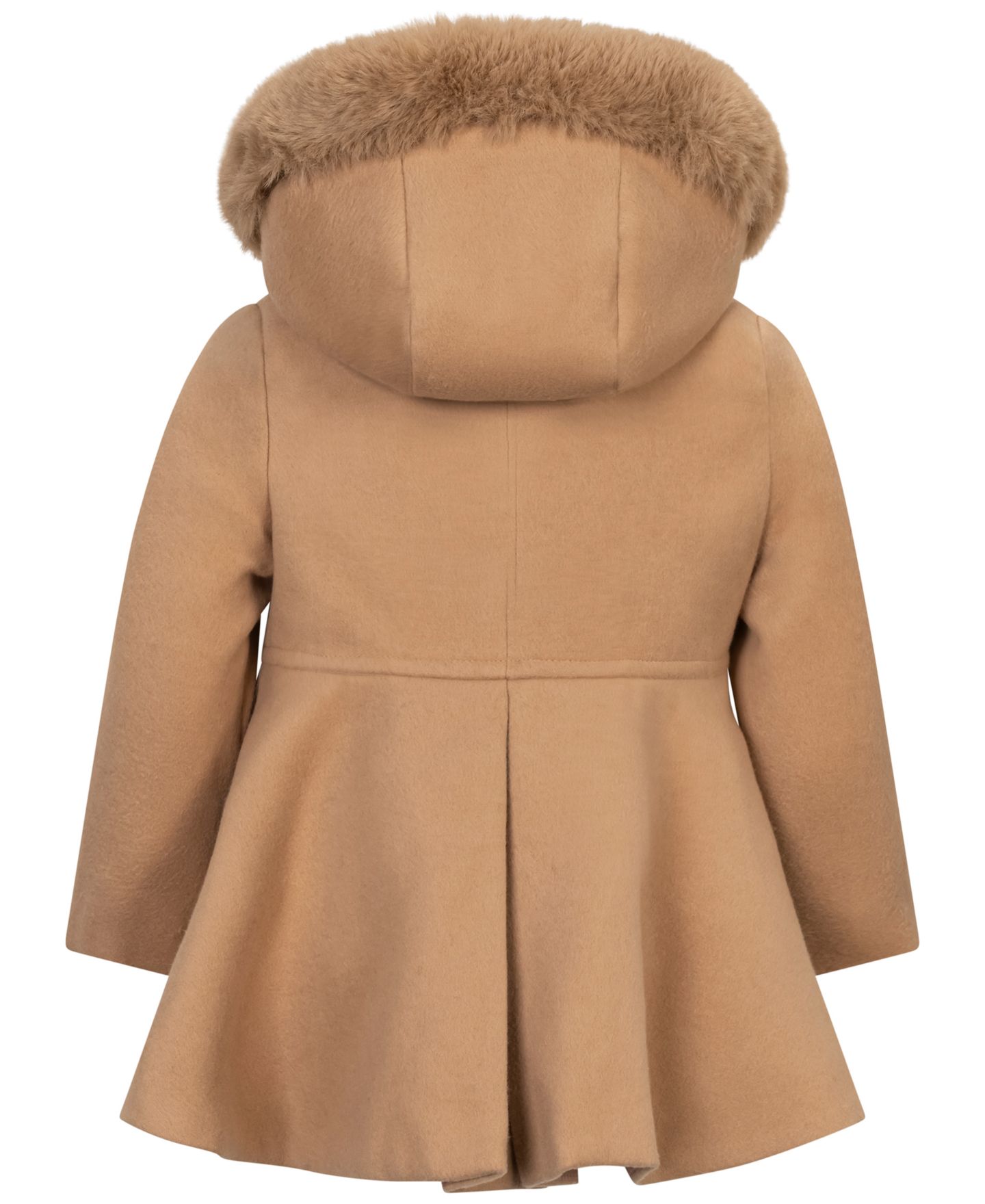 Пальто S Rothschild & CO Hooded Single-Breasted Coat для девочек-малышей, цвет: Верблюжий — фото 2