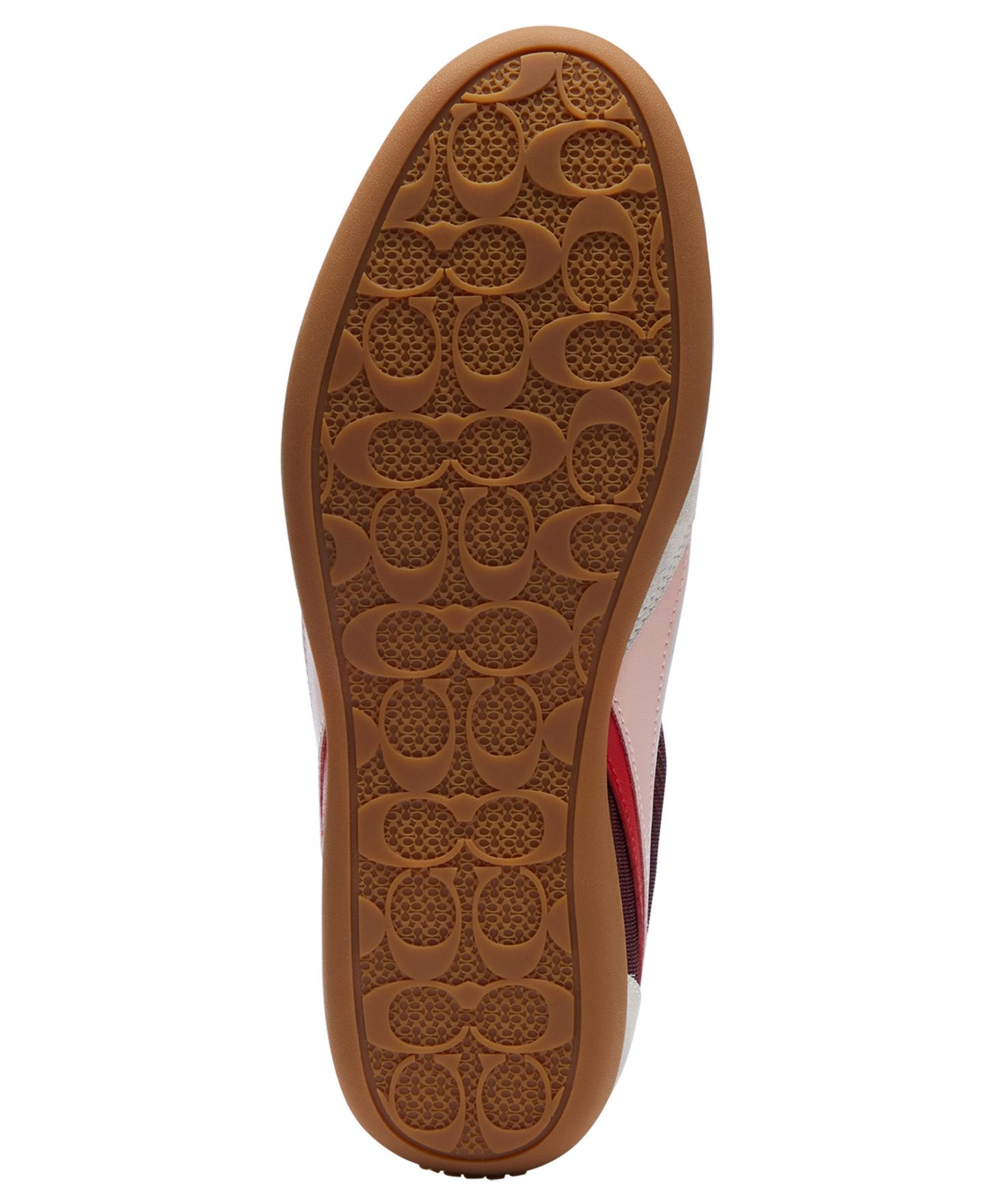 Женские кроссовки COACH Track Lace-Up, цвет: Тёмный вишнёвый / Розовый — фото 5