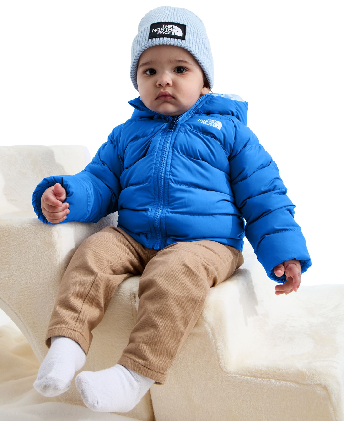 Куртка The North Face Perrito Reversible Hooded Raglan Jacket для малышей, цвет: Синий — фото 4
