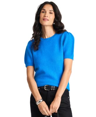 Women's Short-Sleeve Crewneck Sweater