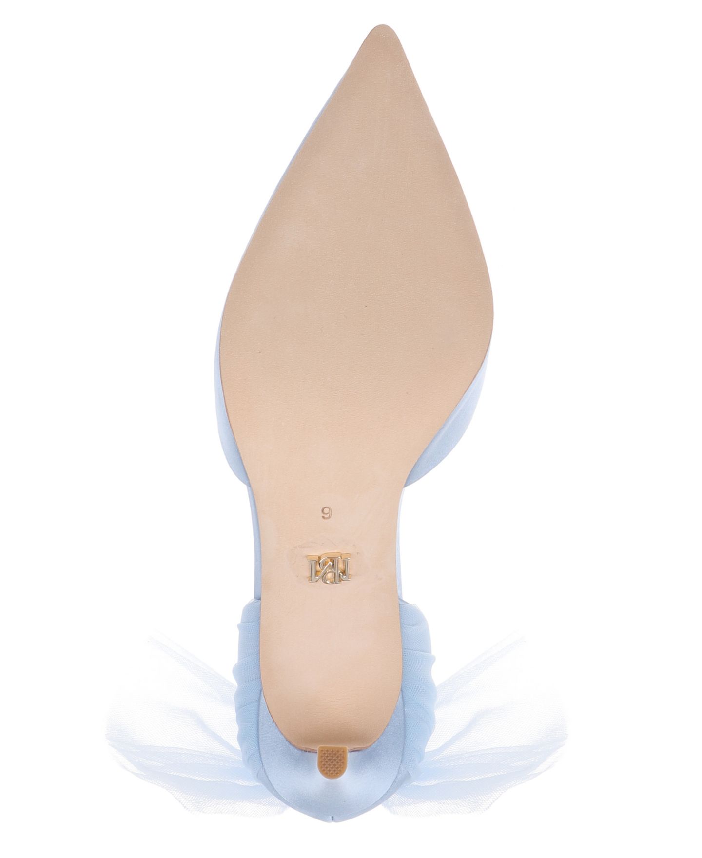 Женские туфли Badgley Mischka Rosalie Pointed Toe Bow, цвет: Синий атласный — фото 5