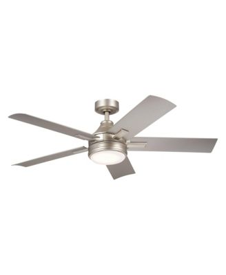 52 Tide Weather+ Brushed Nickel LED Wet Remote Ceiling Fan