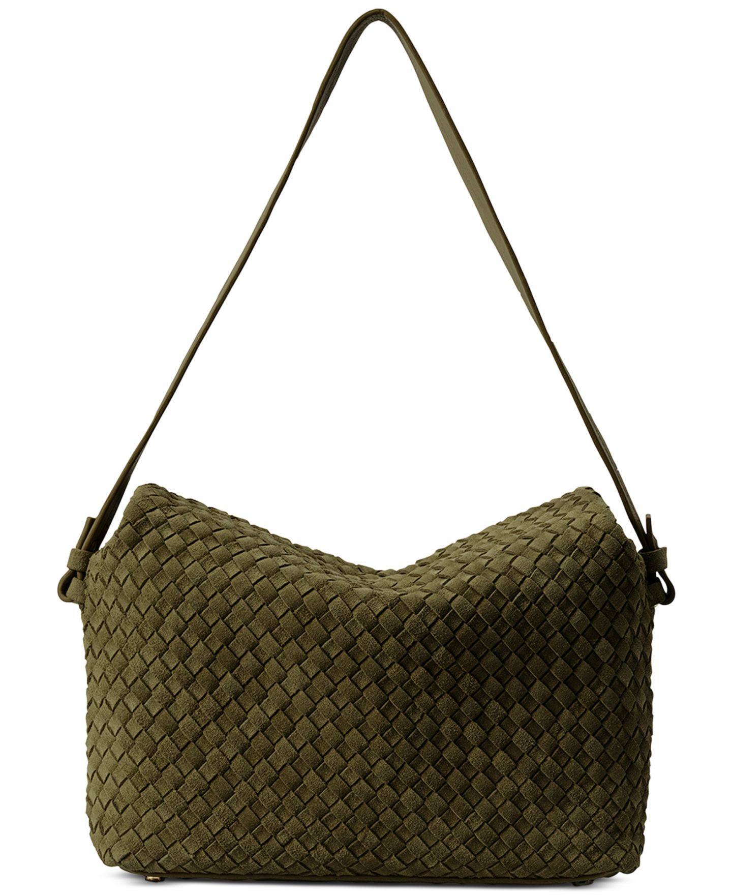 Женская сумка Ecotorie Miranda Suede Shoulder Handbag, цвет: Оливковый — фото 2