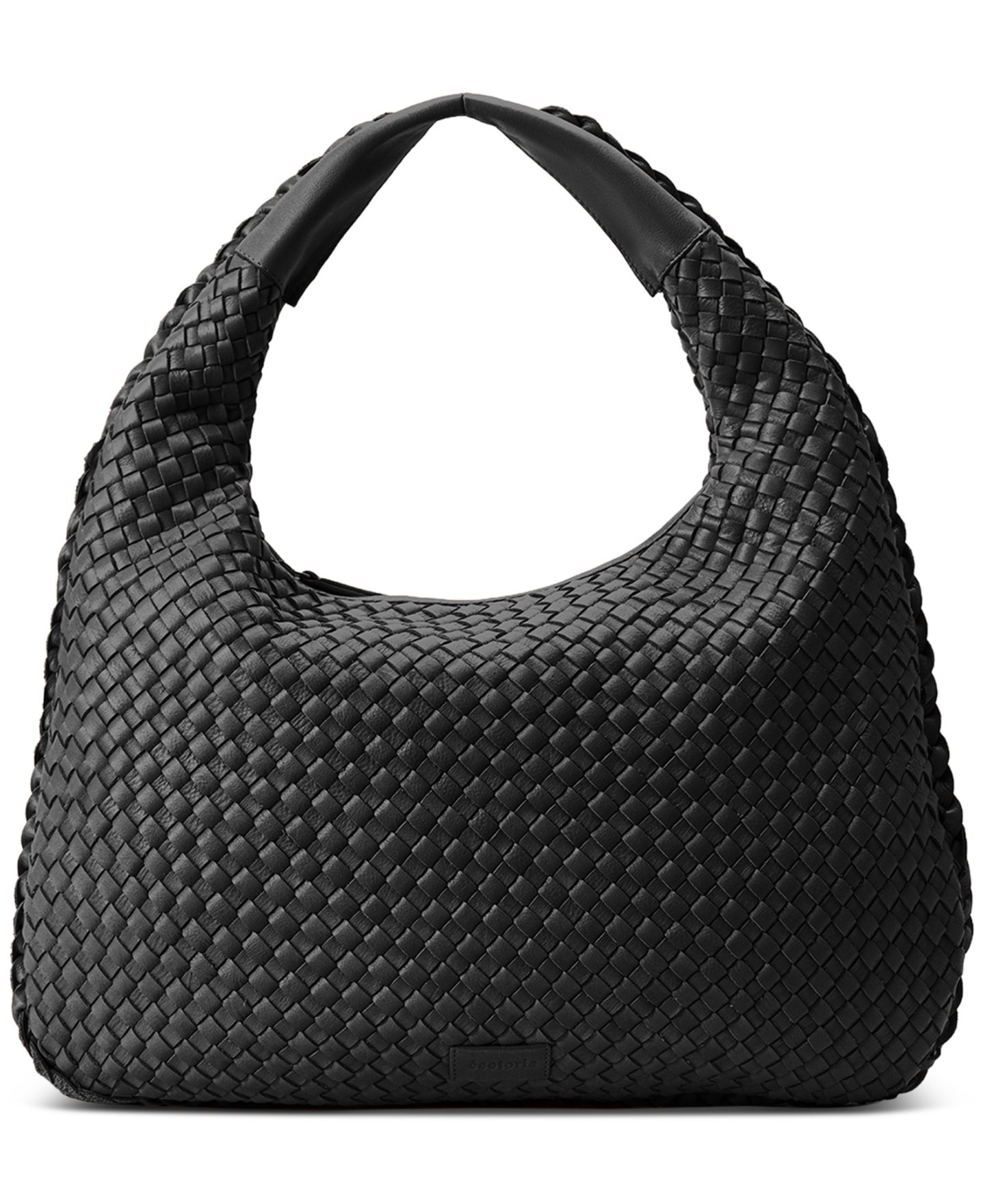 Женская сумка Ecotorie San Angelo Leather Hobo, цвет: Чёрный — фото 1
