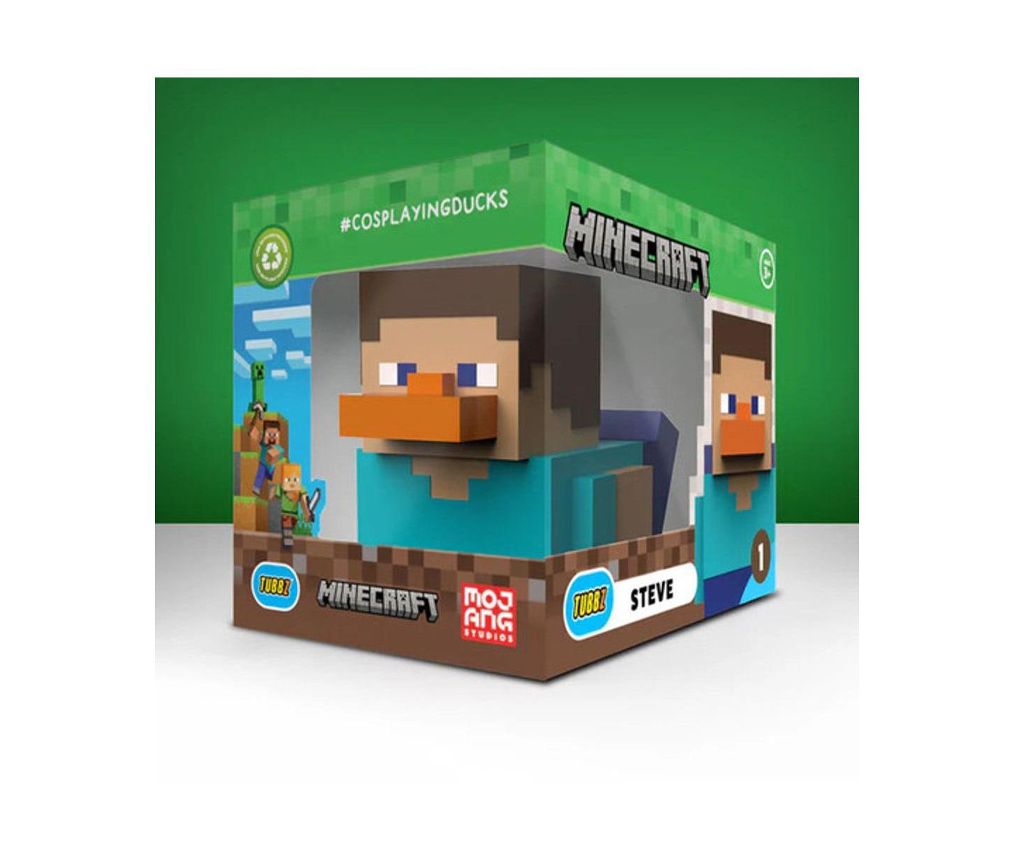 Детская фигурка TUBBZ Minecraft Steve Boxed Edition 4.3" Collectible Figure, Ages 5+, цвет: Open Miscellaneous — фото 1