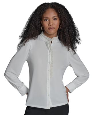 Long Sleeve Ruffle Blouse
