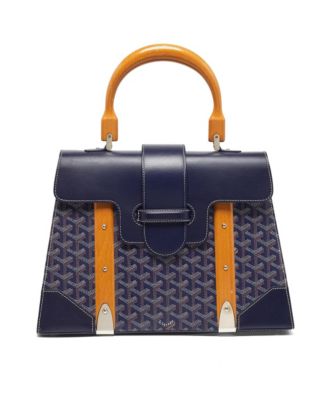 Saigon MM Goyardine Canvas and Leather Top Handle Bag