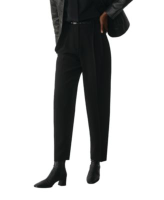 Women's Siena High-Waist Pleated Barrel Trousers