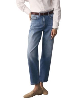 Women's Mid Rise Straight-Leg Ankle Jeans