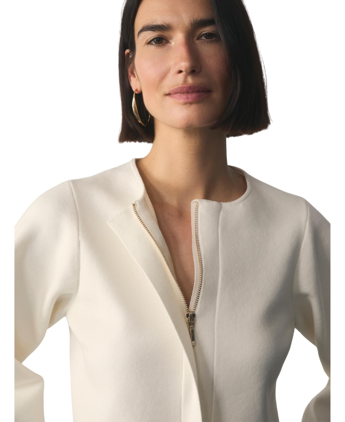 The Fold Women's Candela Wool Blend Zip Up Jacket