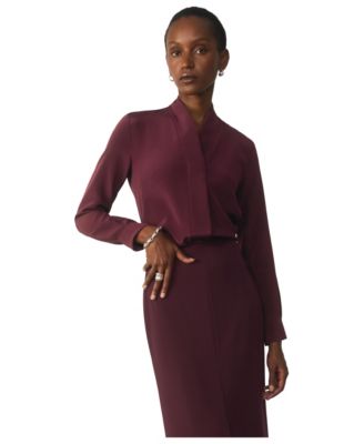 Women's Bowery Stretch Silk Blouse