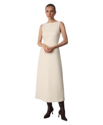 Women's Rossano High-Neck Short-Sleeve Midi Dress