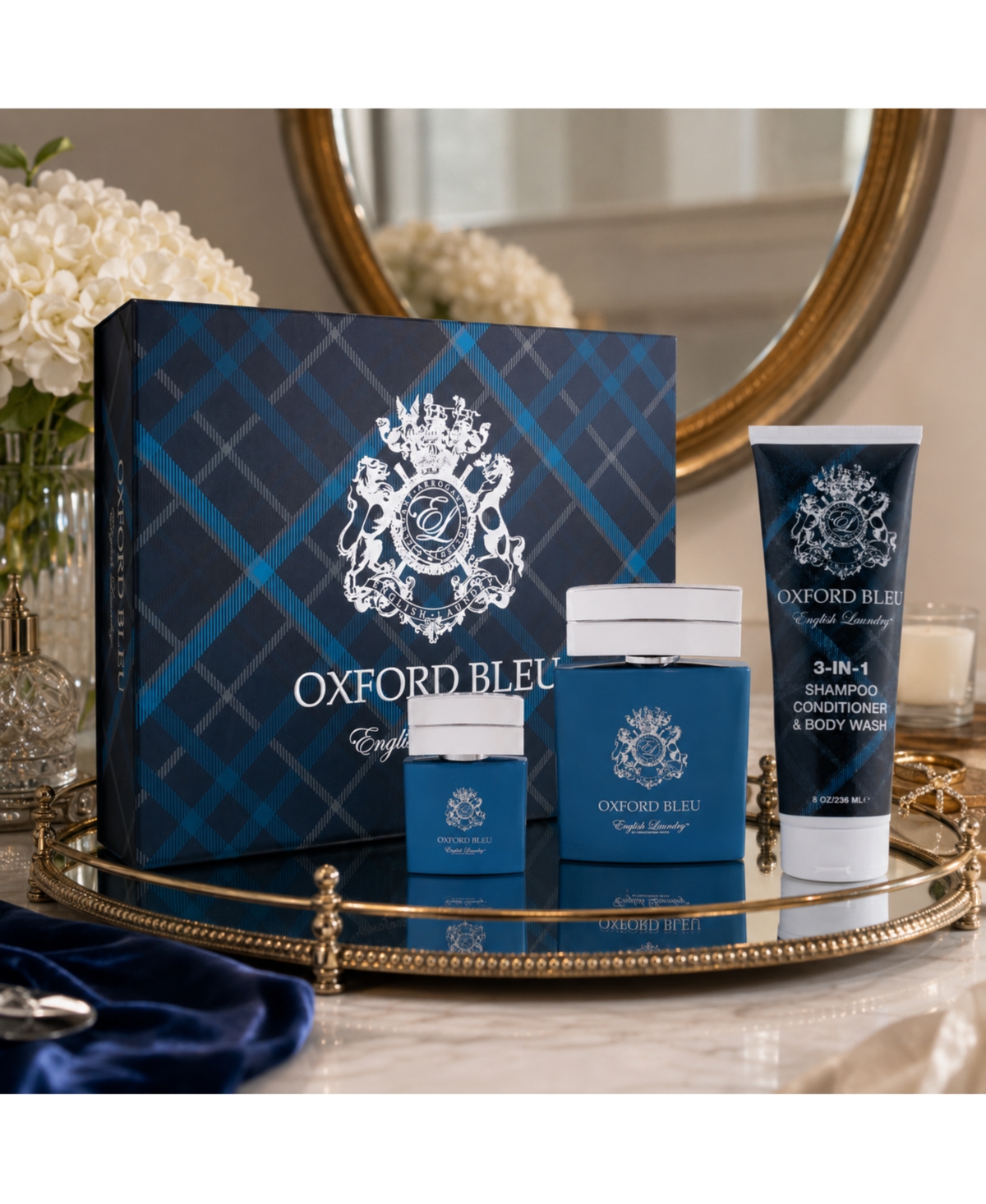 English Laundry 3 Piece Oxford Bleu Eau de Parfum Gift Set