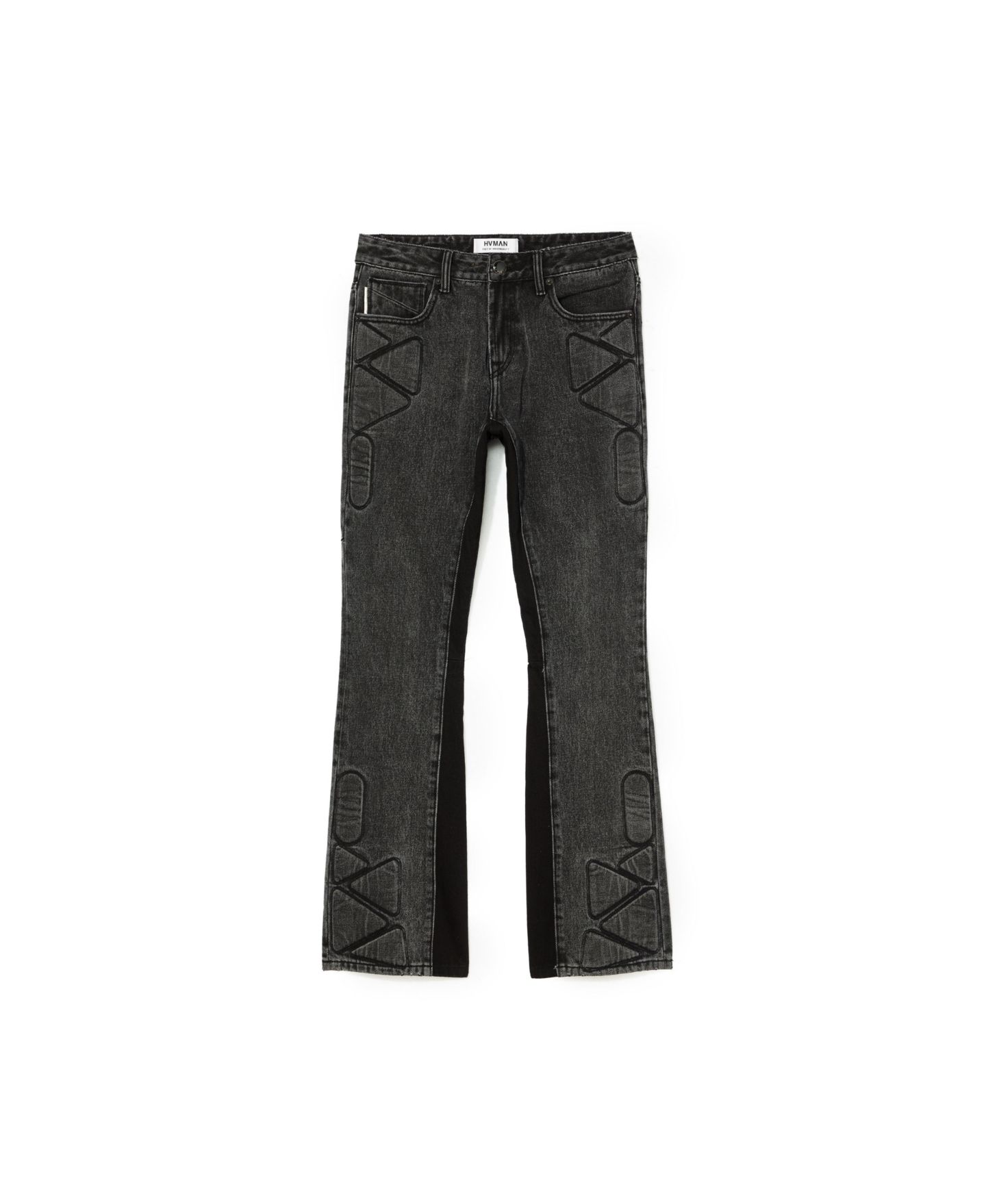 Мужские джинсы Hvman Chosen To Prevail x Cult Hvman mars Bootcut, цвет: Серый — фото 2