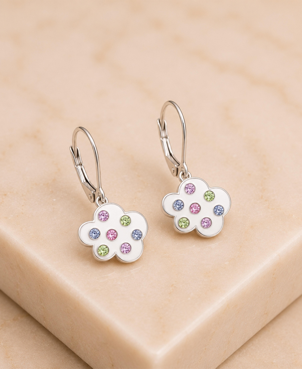 Chanteur Kids Cloud Hypoallergenic Earrings for Girl's with Leverbacks