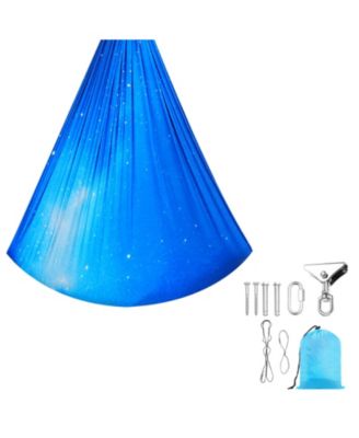 Sensory Swing for Kids, Double-Layer Spandex Hammock, 360-Degree Swivel, Holds 300 lbs