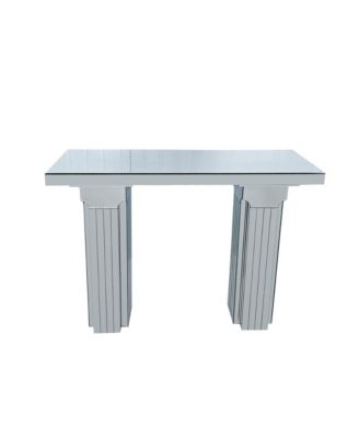 Silver Mirrored Console Table for Entryway, Hallway and Living Room