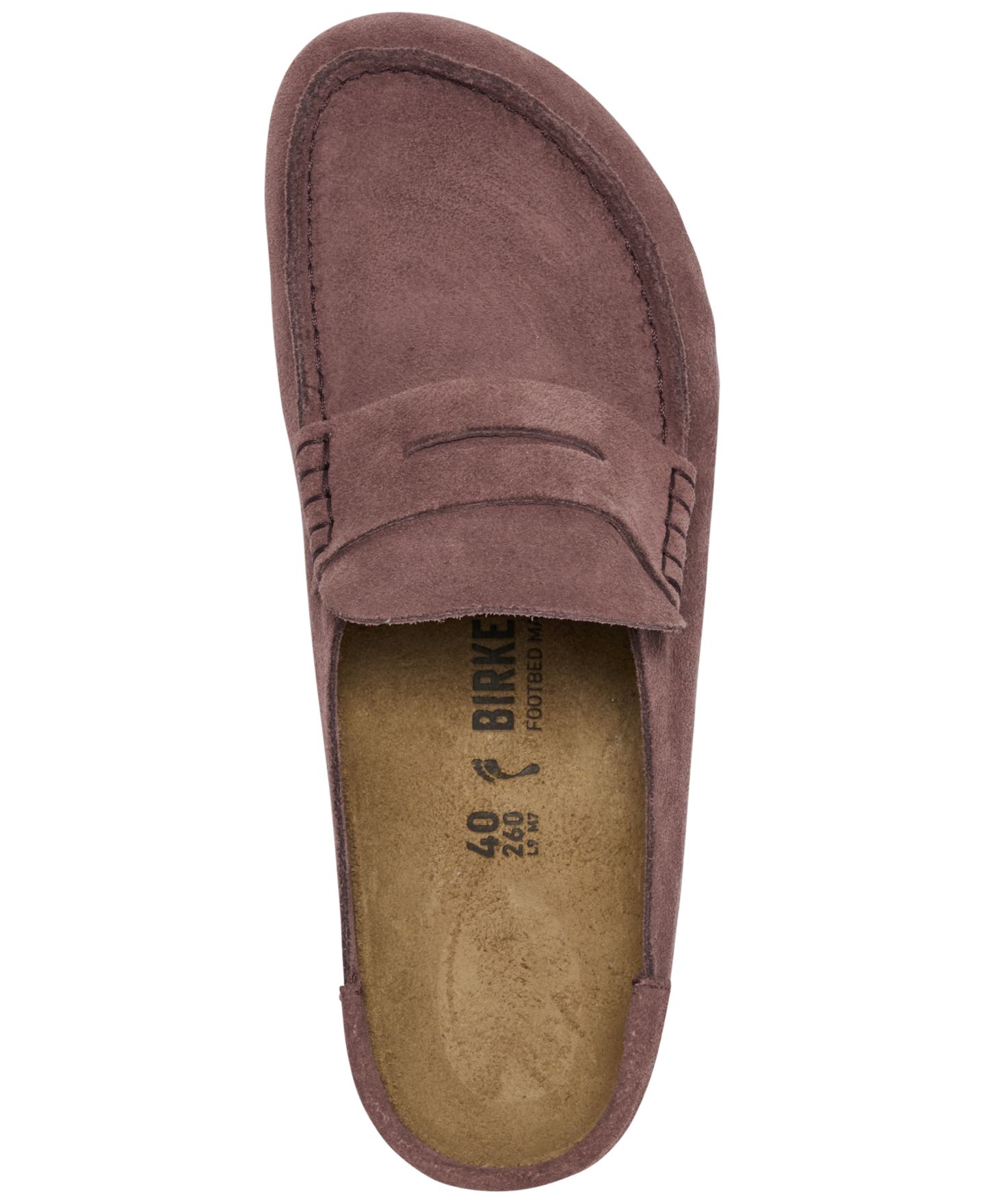 Женские сандалии Birkenstock Naples Wrapped Suede Clog, цвет: Pepper — фото 5