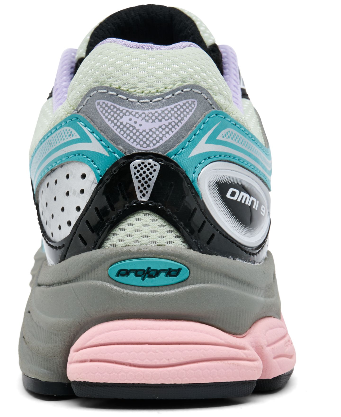 Женские кроссовки Saucony ProGrid Omni 9 Lifestyle Retro, цвет: Чёрный / Разноцветный — фото 4