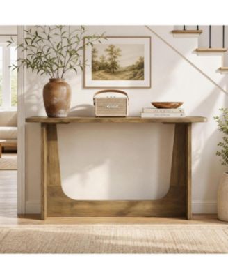 Long Console Tables, 63" Wood Behind Couch Table