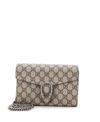 Small Dionysus Chain Wallet GG Coated Canvas