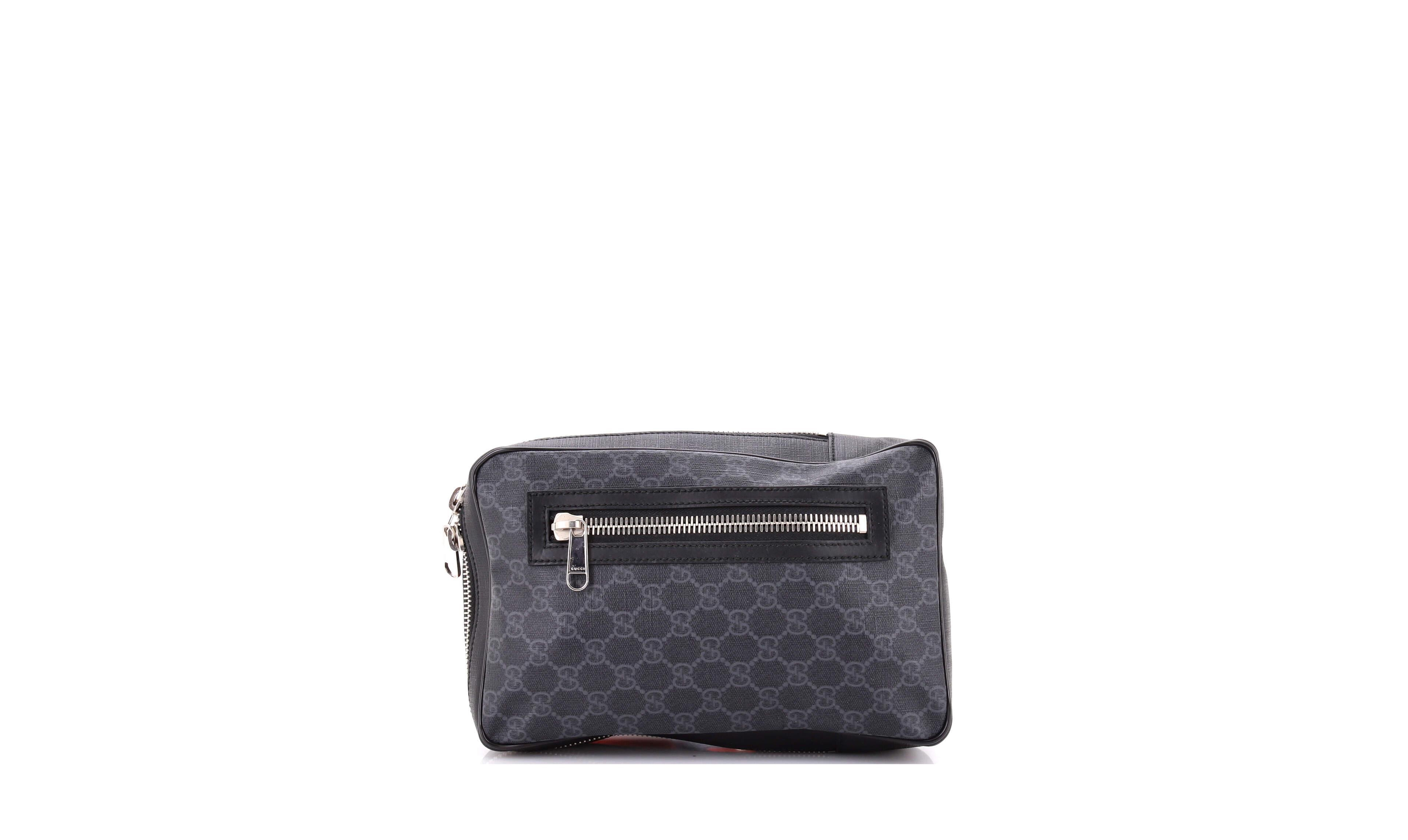 Pre-Owned Gucci Small Soft Zip Sling Bag Gg Coated Canvas