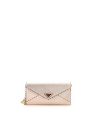 Envelope Wallet on Chain Saffiano Leather